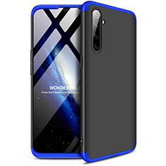 Custodia Plastica Rigida Cover Opaca Fronte e Retro 360 Gradi per Realme XT Blu e Nero