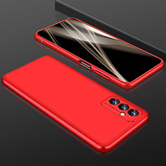 Custodia Plastica Rigida Cover Opaca Fronte e Retro 360 Gradi per Samsung Galaxy A24 4G Rosso