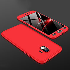 Custodia Plastica Rigida Cover Opaca Fronte e Retro 360 Gradi per Samsung Galaxy Grand Prime Pro (2018) Rosso