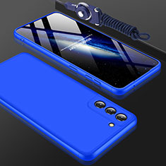 Custodia Plastica Rigida Cover Opaca Fronte e Retro 360 Gradi per Samsung Galaxy S23 5G Blu