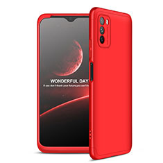 Custodia Plastica Rigida Cover Opaca Fronte e Retro 360 Gradi per Xiaomi Poco M3 Rosso