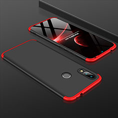 Custodia Plastica Rigida Cover Opaca Fronte e Retro 360 Gradi per Xiaomi Redmi 7 Rosso e Nero