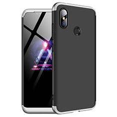 Custodia Plastica Rigida Cover Opaca Fronte e Retro 360 Gradi per Xiaomi Redmi Note 6 Pro Argento