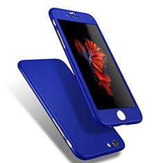 Custodia Plastica Rigida Cover Opaca Fronte e Retro 360 Gradi Q01 per Apple iPhone 6 Blu