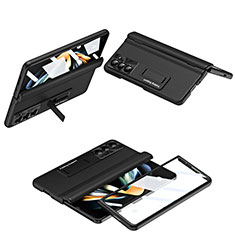 Custodia Plastica Rigida Cover Opaca Fronte e Retro 360 Gradi QH5 per Samsung Galaxy Z Fold5 5G Nero