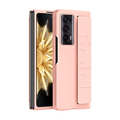 Custodia Plastica Rigida Cover Opaca Fronte e Retro 360 Gradi SD1 per Huawei Honor Magic V2 Ultimate 5G Oro Rosa