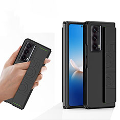 Custodia Plastica Rigida Cover Opaca Fronte e Retro 360 Gradi SD1 per Huawei Honor Magic Vs2 5G Nero