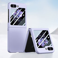 Custodia Plastica Rigida Cover Opaca Fronte e Retro 360 Gradi SD1 per Samsung Galaxy Z Flip5 5G Viola