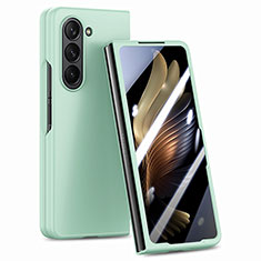 Custodia Plastica Rigida Cover Opaca Fronte e Retro 360 Gradi SD1 per Samsung Galaxy Z Fold5 5G Verde Pastello