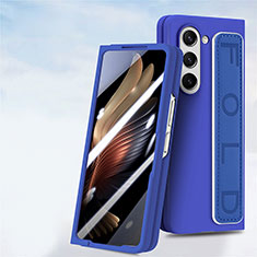 Custodia Plastica Rigida Cover Opaca Fronte e Retro 360 Gradi SD3 per Samsung Galaxy Z Fold5 5G Blu