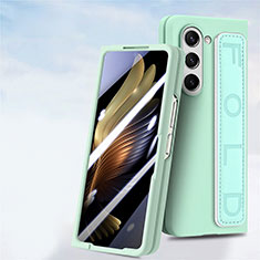 Custodia Plastica Rigida Cover Opaca Fronte e Retro 360 Gradi SD3 per Samsung Galaxy Z Fold5 5G Verde Pastello