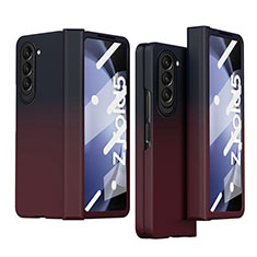 Custodia Plastica Rigida Cover Opaca Fronte e Retro 360 Gradi Z03L per Samsung Galaxy Z Fold5 5G Rosso