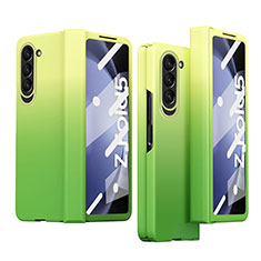 Custodia Plastica Rigida Cover Opaca Fronte e Retro 360 Gradi Z03L per Samsung Galaxy Z Fold5 5G Verde