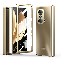 Custodia Plastica Rigida Cover Opaca Fronte e Retro 360 Gradi ZL1 per Huawei Honor Magic V 5G Oro