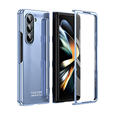 Custodia Plastica Rigida Cover Opaca Fronte e Retro 360 Gradi ZL1 per Samsung Galaxy Z Fold5 5G Blu