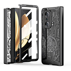 Custodia Plastica Rigida Cover Opaca Fronte e Retro 360 Gradi ZL2 per Huawei Honor Magic V 5G Nero