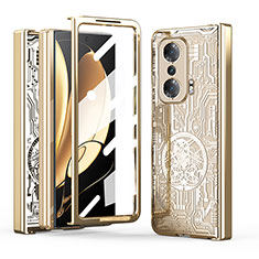 Custodia Plastica Rigida Cover Opaca Fronte e Retro 360 Gradi ZL2 per Huawei Honor Magic V 5G Oro