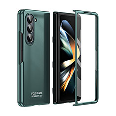 Custodia Plastica Rigida Cover Opaca Fronte e Retro 360 Gradi ZL4 per Samsung Galaxy Z Fold5 5G Verde