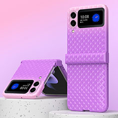 Custodia Plastica Rigida Cover Opaca H07 per Samsung Galaxy Z Fold3 5G Viola