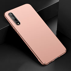 Custodia Plastica Rigida Cover Opaca M01 per Huawei Enjoy 10S Oro Rosa