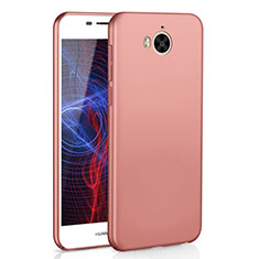 Custodia Plastica Rigida Cover Opaca M01 per Huawei Y5 (2017) Oro Rosa