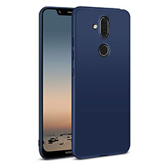 Custodia Plastica Rigida Cover Opaca M01 per Nokia 7.1 Plus Blu