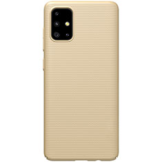 Custodia Plastica Rigida Cover Opaca M01 per Samsung Galaxy A71 5G Oro