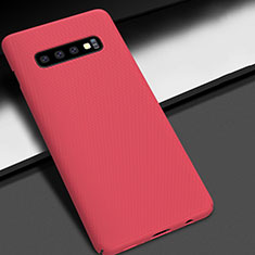 Custodia Plastica Rigida Cover Opaca M01 per Samsung Galaxy S10 Plus Rosso