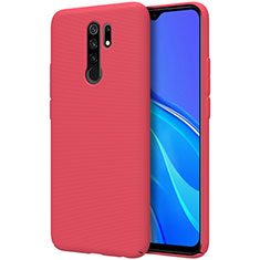 Custodia Plastica Rigida Cover Opaca M01 per Xiaomi Redmi 9 Prime India Rosso