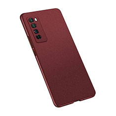 Custodia Plastica Rigida Cover Opaca M02 per Huawei Nova 7 Pro 5G Rosso