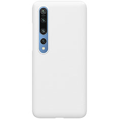 Custodia Plastica Rigida Cover Opaca M04 per Xiaomi Mi 10 Bianco