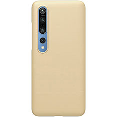 Custodia Plastica Rigida Cover Opaca M04 per Xiaomi Mi 10 Pro Oro