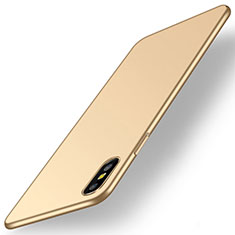 Custodia Plastica Rigida Cover Opaca M15 per Apple iPhone X Oro