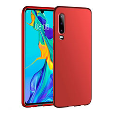 Custodia Plastica Rigida Cover Opaca P01 per Huawei P30 Rosso