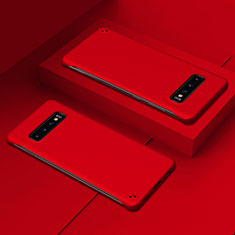 Custodia Plastica Rigida Cover Opaca P01 per Samsung Galaxy S10 Rosso