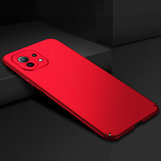 Custodia Plastica Rigida Cover Opaca P02 per Xiaomi Mi 11 Lite 4G Rosso