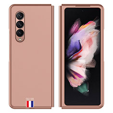 Custodia Plastica Rigida Cover Opaca P04 per Samsung Galaxy Z Fold4 5G Oro Rosa