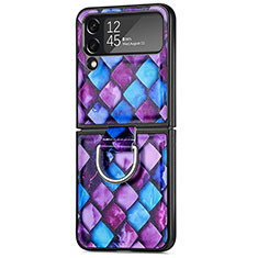 Custodia Plastica Rigida Cover Opaca P06 per Samsung Galaxy Z Flip4 5G Viola