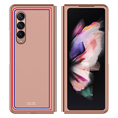 Custodia Plastica Rigida Cover Opaca P06 per Samsung Galaxy Z Fold3 5G Oro Rosa