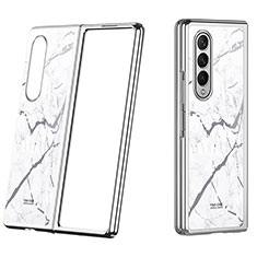 Custodia Plastica Rigida Cover Opaca P08 per Samsung Galaxy Z Fold4 5G Bianco