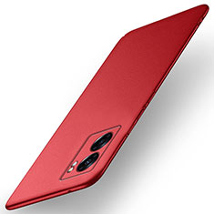 Custodia Plastica Rigida Cover Opaca per Oppo A57 5G Rosso