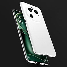 Custodia Plastica Rigida Cover Opaca per Oppo Find X6 Pro 5G Bianco