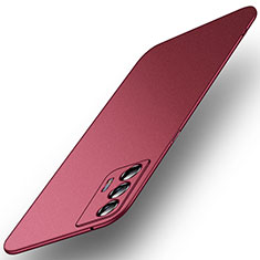 Custodia Plastica Rigida Cover Opaca per Realme GT 5G Rosso