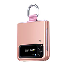 Custodia Plastica Rigida Cover Opaca per Samsung Galaxy Z Flip4 5G Oro Rosa