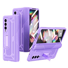 Custodia Plastica Rigida Cover Opaca R03 per Samsung Galaxy Z Fold3 5G Viola