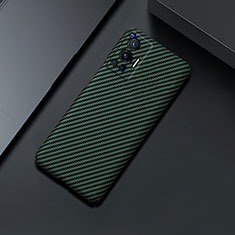 Custodia Plastica Rigida Cover Opaca Spigato per Vivo X70 Pro 5G Verde