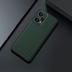 Custodia Plastica Rigida Cover Opaca Spigato per Xiaomi Poco F5 5G Verde