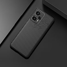 Custodia Plastica Rigida Cover Opaca Spigato per Xiaomi Redmi Note 12 Turbo 5G Nero