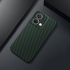 Custodia Plastica Rigida Cover Opaca Spigato per Xiaomi Redmi Note 13 5G Verde