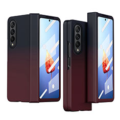 Custodia Plastica Rigida Cover Opaca T03 per Samsung Galaxy Z Fold4 5G Rosso e Nero